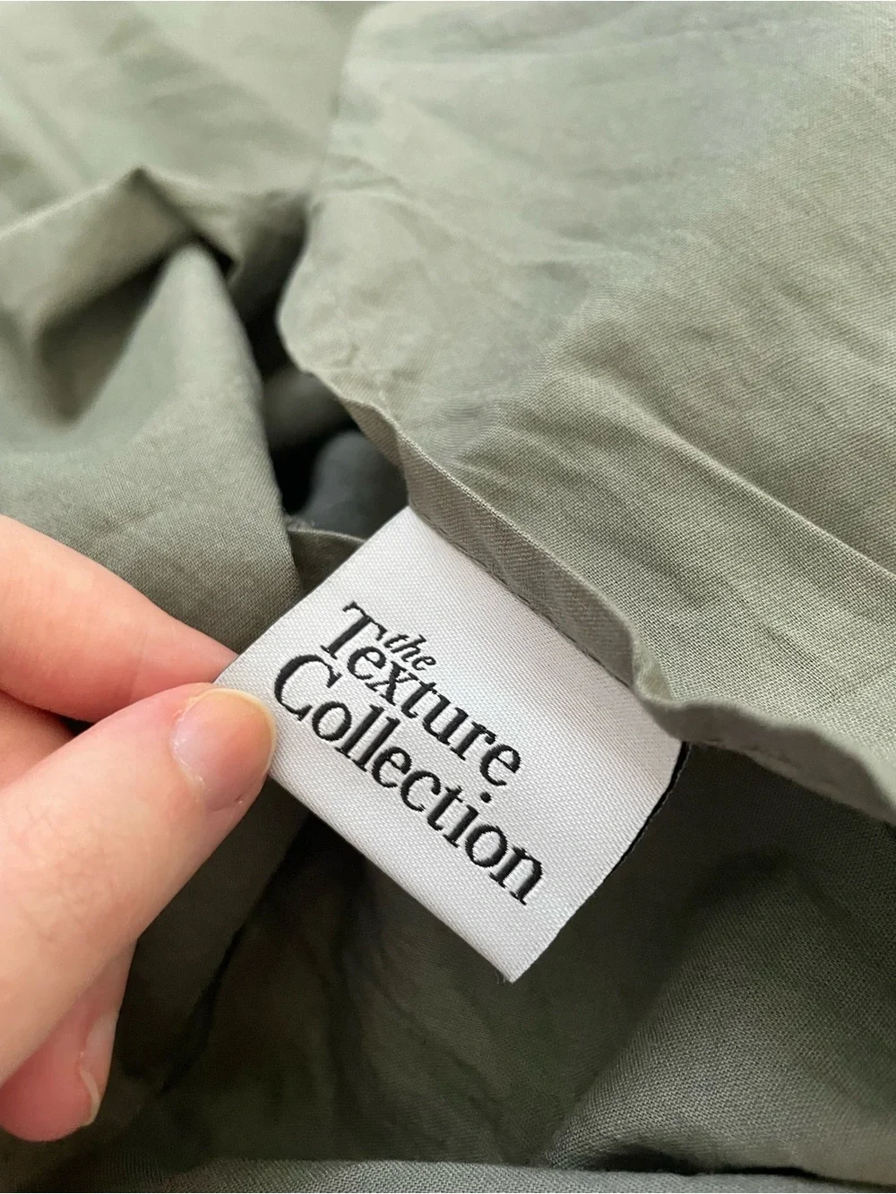 Embroidered Decorative Pillow Cover in Olive Green